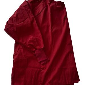 Fashion Seal Healthcare Red Snap Front Scrub Jacket 5XL PR08140-045 Long Sleeve